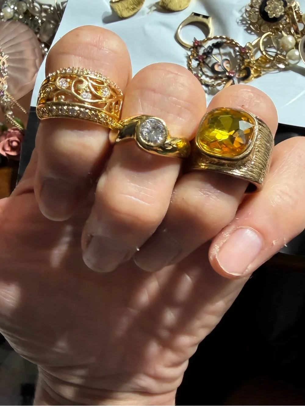Three Rings For The Price Of One Sizes 6.75, 7, 7